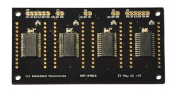 Picture of 4 digit 16 segment alphanumeric 1 inch LED display - Yellow