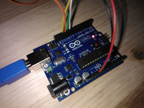 Arduino side of the connections to DSP-0401B
