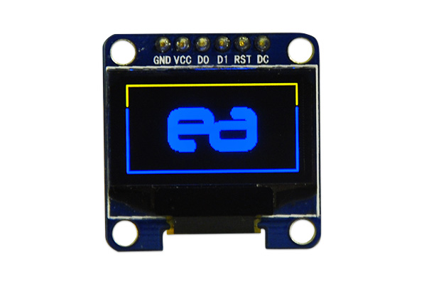 OLED 128x64 pixel display (yellow/blue)