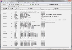 Configuration bits in the MPLAB IDE